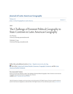 The Challenge of Feminist Political Geography to State