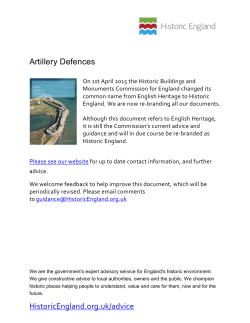 Introductions to Heritage Assets - Artillery Defences