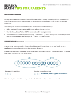 Grade 1, Module 2, Topic C