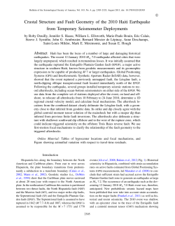 Crustal Structure and Fault Geometry of the 2010 Haiti Earthquake