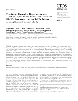 Persistent Cannabis Dependence and Alcohol