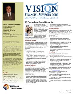 April 2014 - Vision Financial, PC