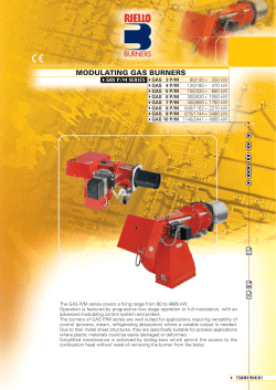 MODULATING GAS BURNERS