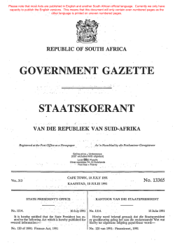 Act 120 of 1991 - South African Government