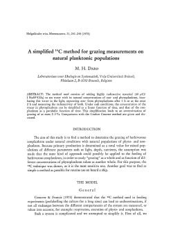 A simplified Superscript>14 Superscript>C method for grazing