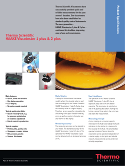 HAAKE Viscotester 1 plus and 2 plus