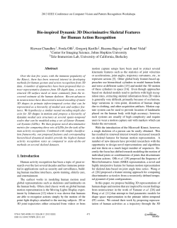 Bio-inspired Dynamic 3D Discriminative Skeletal Features for