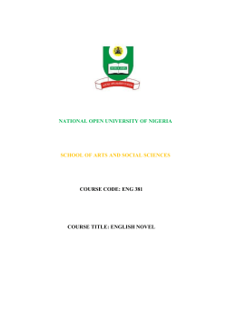 Course Guide - ENG 381 - National Open University of Nigeria