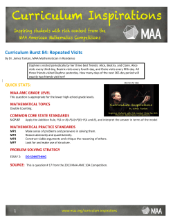 Curriculum Burst 84: Repeated Visits