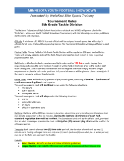 Minnesota youth football showdown