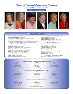 ChurCh CounCil - Trinity United Methodist Church