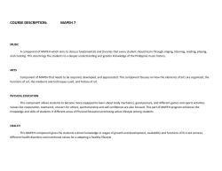 mapeh 7 - Holy Angel University