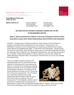 the Edlis/Neeson Collection - The Art Institute of Chicago