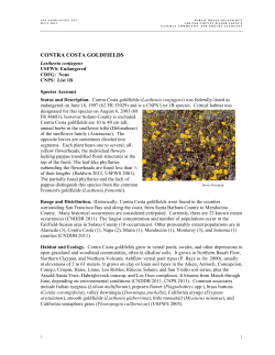 contra costa goldfields - Solano County Water Agency