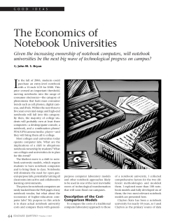 The Economics of Notebook Universities