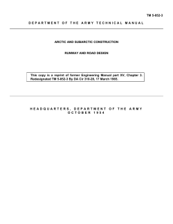 TM 5-852-3 Arctic and Subarctic Construction for Runway