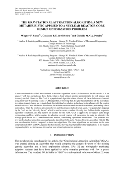 the gravitational attraction algorithm: a new metaheuristic applied to