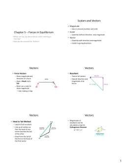 Chapter 5 &ndash; Forces in Equilibrium