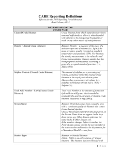 2015 CARE Glossary - Alberta Energy