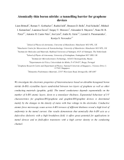 Atomically thin boron nitride: a tunnelling barrier for graphene devices