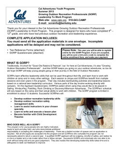 Application information letter CIT - Youth Programs