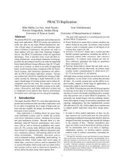 PRACTI Replication