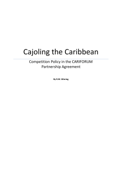 Cajoling the Caribbean