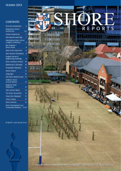 October 2013 - Sydney Church of England Grammar School