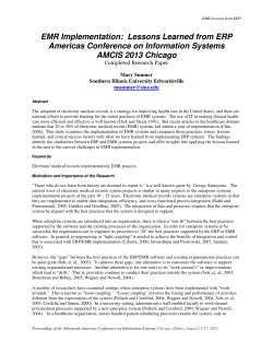 Electronic Medical Records Implementation