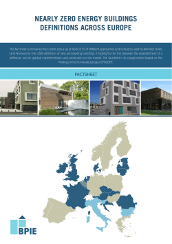 nearly zero energy buildings definitions across europe