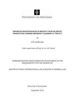 Enforced disappearances in Mexico - UvA-DARE