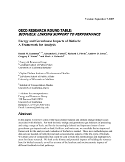 biofuels - RAEL Berkeley - University of California, Berkeley