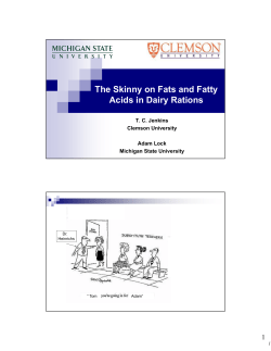 The Skinny on Fats and Fatty Acids in Dairy Rations