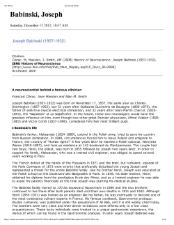 Babinski, Joseph