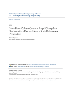 How Does Culture Count in Legal Change?