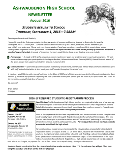 Ashwaubenon High School - Ashwaubenon School District