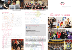 THE DEMOCRACY WORKSHOP