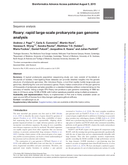 Roary: rapid large-scale prokaryote pan genome analysis