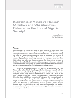 Okonkwo and Obi Okonkwo - DSpace Home