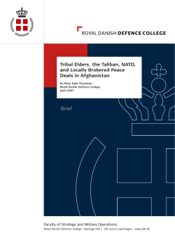 Tibal leaders the Taliban and ISAF RDDC.indd