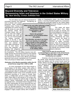 Beyond Diversity and Tolerance: Reassessing Islam and Islamism in