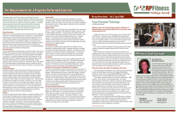 Ten Requirements for a Properly Performed Exercise