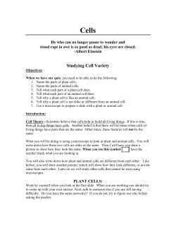 Cells - East Middle School