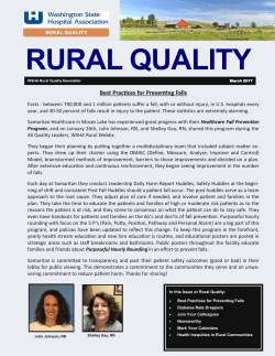 2017 March Rural Newsletter - Washington State Hospital Association