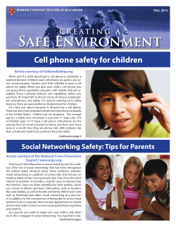 Cell phone safety for children