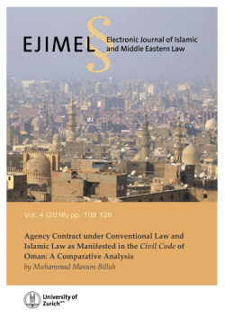 Agency Contract under Conventional Law and Islamic Law as