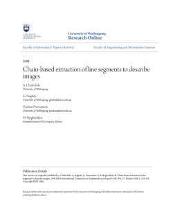 Chain-based extraction of line segments to