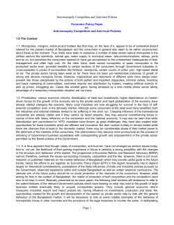 Anti-monopoly Competition and A