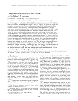 Longterm variations in solar wind velocity and radiation belt electrons