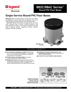 882C/884C Series&trade; Round PVC Floor Boxes